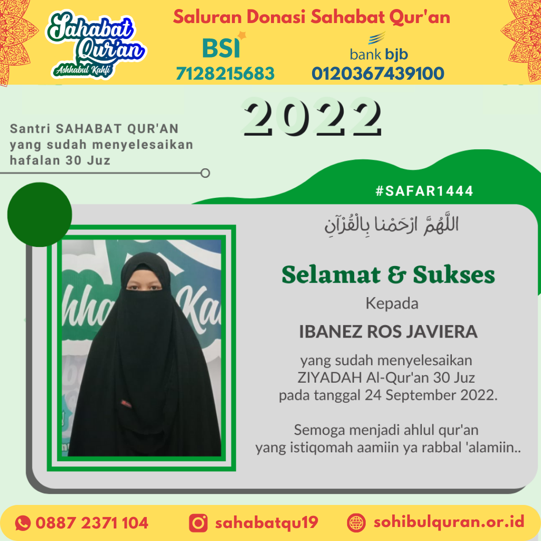 Santri Berprestasi Sahabat Qur'an